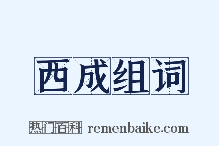 西成组词是什么意思的图片